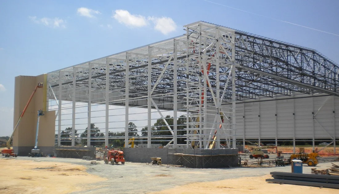 Commercial Building Structural Steel Installation – Dubai